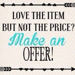 Feel free to make me a reasonable offer on all items and bundles!